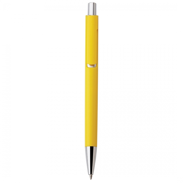 Heavyweight plastic push-action pen.PACKAGING Bulk 100 units per bag. DEFAULT BRANDING... from ASI 88660 Spector & Co.