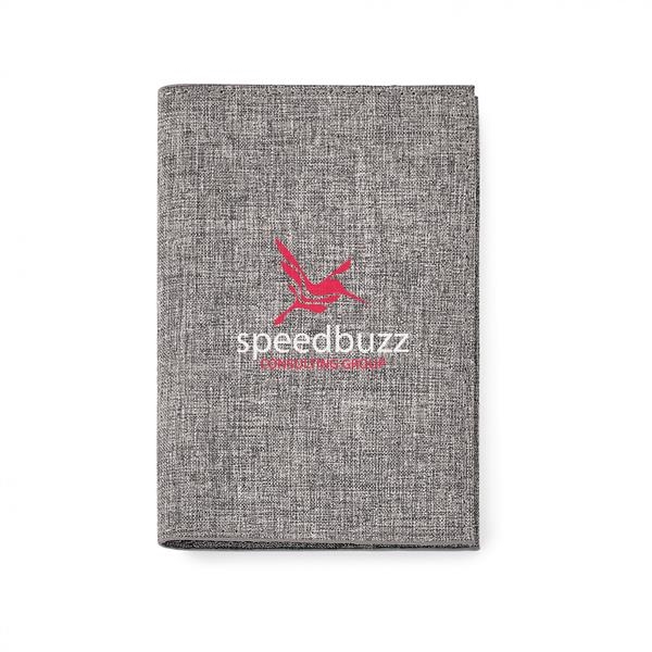 Passport holder with 16-page saddle stitched booklet.... from ASI 88660 Spector & Co.