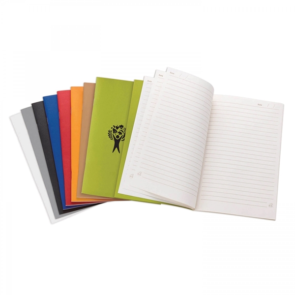ECO notebook with stapled binding, 13 pt soft cover and 48... from ASI 88660 Spector & Co.