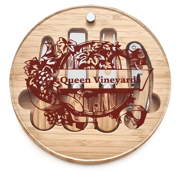 When its wine and cheese time, simply swivel open the tempered... from ASI 88660 Spector & Co.