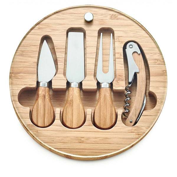 When its wine and cheese time, simply swivel open the tempered... from ASI 88660 Spector & Co.