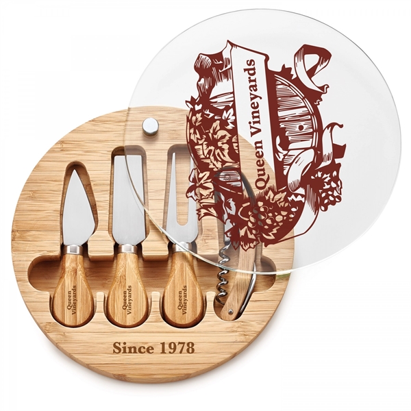 When its wine and cheese time, simply swivel open the tempered... from ASI 88660 Spector & Co.