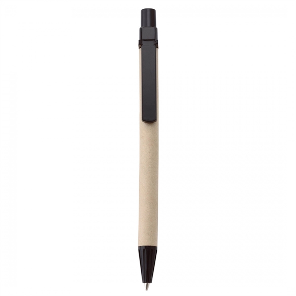 Paper push-action pen with cornstarch trim and recycled symbol on upper... from ASI 88660 Spector & Co.