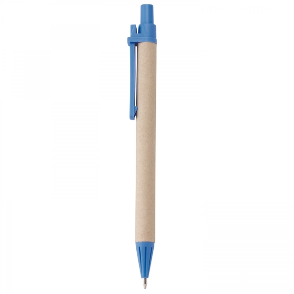 Paper push-action pen with cornstarch trim and recycled symbol on upper... from ASI 88660 Spector & Co.