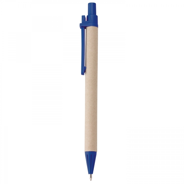 Paper push-action pen with cornstarch trim and recycled symbol on upper... from ASI 88660 Spector & Co.
