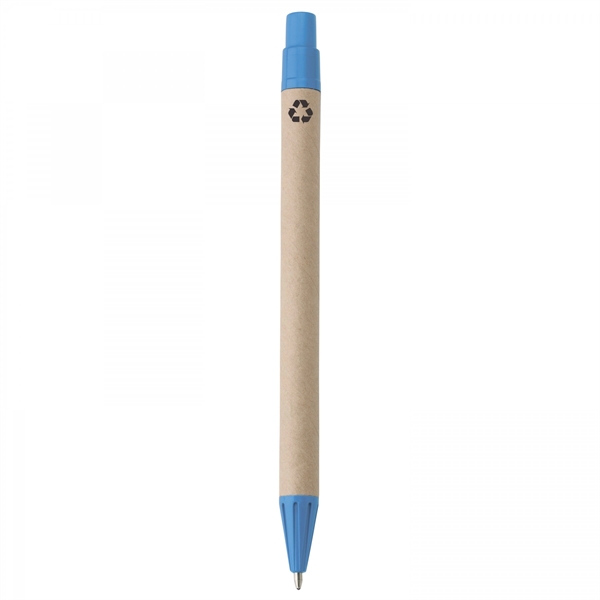 Paper push-action pen with cornstarch trim and recycled symbol on upper... from ASI 88660 Spector & Co.