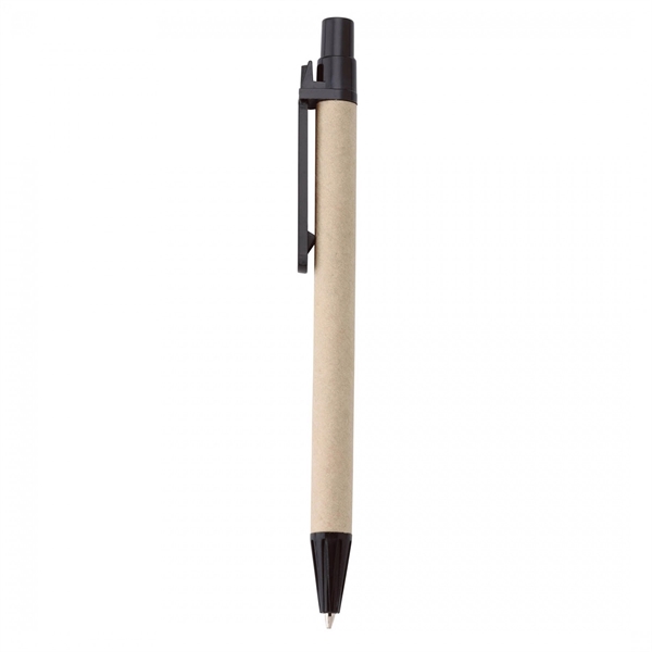Paper push-action pen with cornstarch trim and recycled symbol on upper... from ASI 88660 Spector & Co.