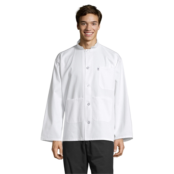 Uncommon Threads Unisex Single-Breasted Server Coat - White... from ASI 86018 Scrub Authority / Uniform Stores