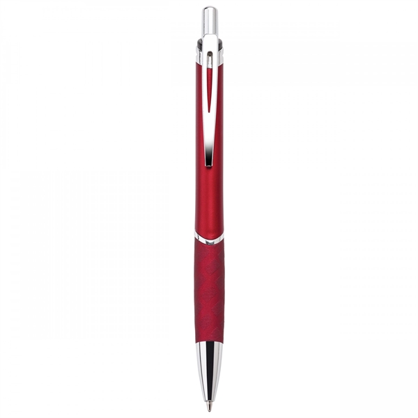 This heavyweight 18.5 grams push-action ballpoint plastic pen has a matte... from ASI 88660 Spector & Co.