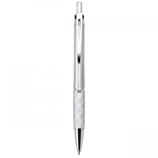 This heavyweight 18.5 grams push-action ballpoint plastic pen has a matte... from ASI 88660 Spector & Co.