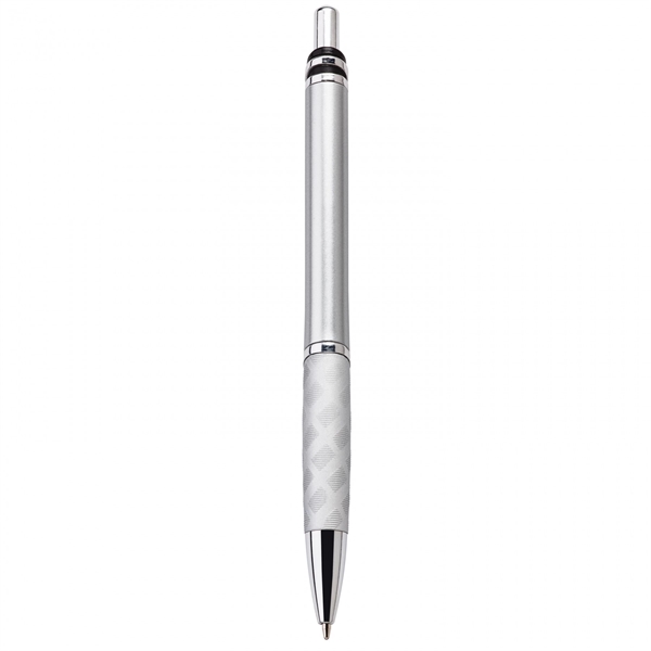 This heavyweight 18.5 grams push-action ballpoint plastic pen has a matte... from ASI 88660 Spector & Co.