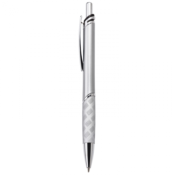 This heavyweight 18.5 grams push-action ballpoint plastic pen has a matte... from ASI 88660 Spector & Co.