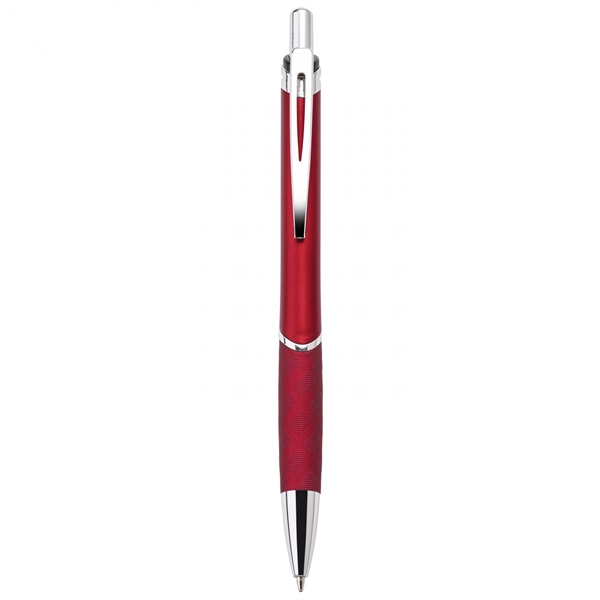This heavyweight 18.5 grams push-action ballpoint plastic pen has a matte... from ASI 88660 Spector & Co.