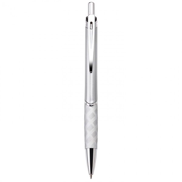 This heavyweight 18.5 grams push-action ballpoint plastic pen has a matte... from ASI 88660 Spector & Co.