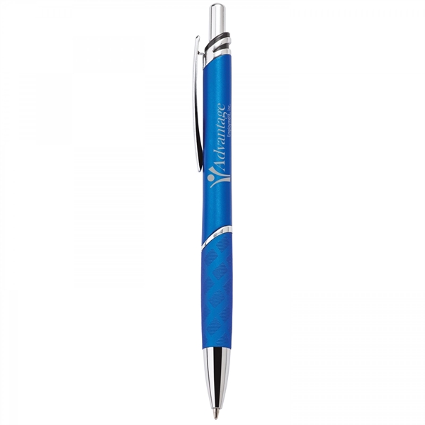 This heavyweight 18.5 grams push-action ballpoint plastic pen has a matte... from ASI 88660 Spector & Co.