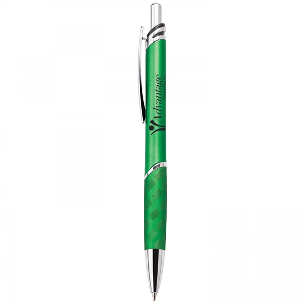 This heavyweight 18.5 grams push-action ballpoint plastic pen has a matte... from ASI 88660 Spector & Co.