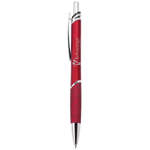 This heavyweight 18.5 grams push-action ballpoint plastic pen has a matte... from ASI 88660 Spector & Co.