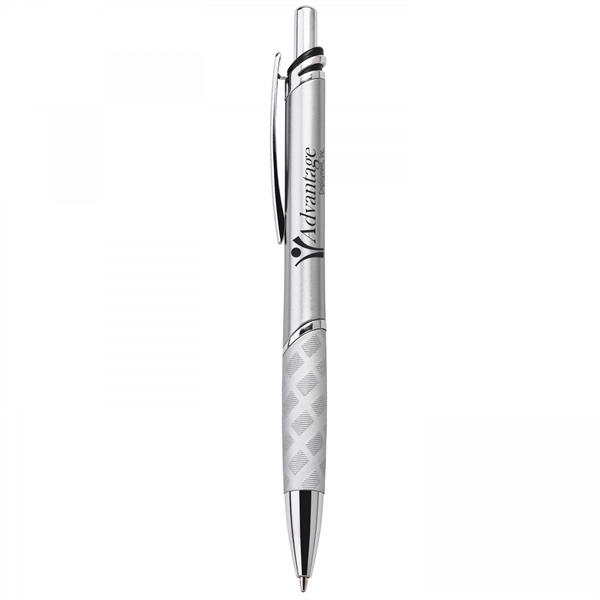 This heavyweight 18.5 grams push-action ballpoint plastic pen has a matte... from ASI 88660 Spector & Co.