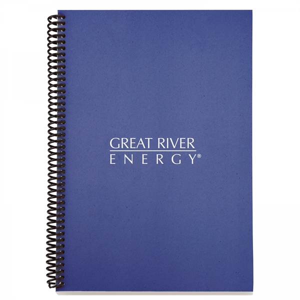 ECO notebook with black spiral binding, 13 pt soft cover and... from ASI 88660 Spector & Co.