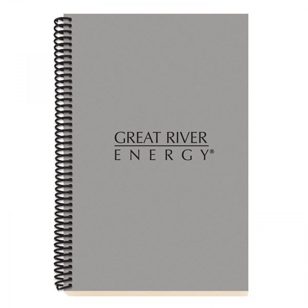 ECO notebook with black spiral binding, 13 pt soft cover and... from ASI 88660 Spector & Co.