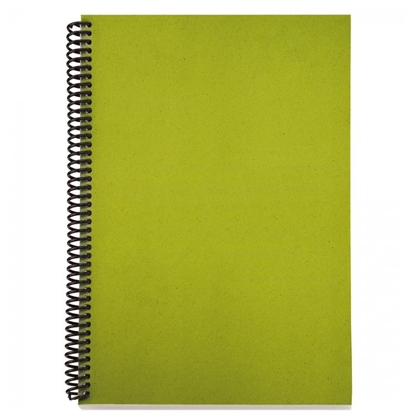 ECO notebook with black spiral binding, 13 pt soft cover and... from ASI 88660 Spector & Co.
