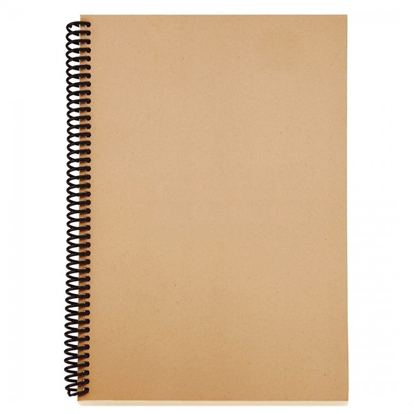 ECO notebook with black spiral binding, 13 pt soft cover and... from ASI 88660 Spector & Co.