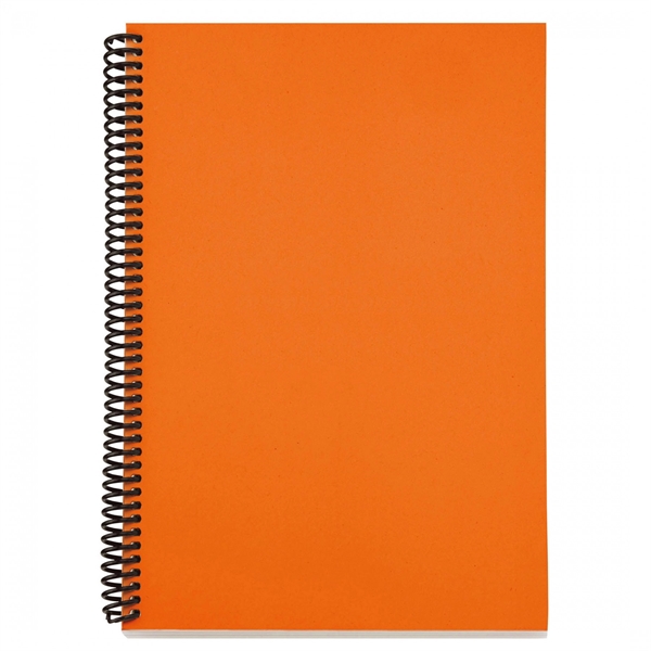 ECO notebook with black spiral binding, 13 pt soft cover and... from ASI 88660 Spector & Co.