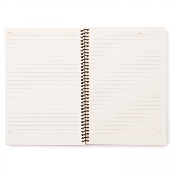 ECO notebook with black spiral binding, 13 pt soft cover and... from ASI 88660 Spector & Co.