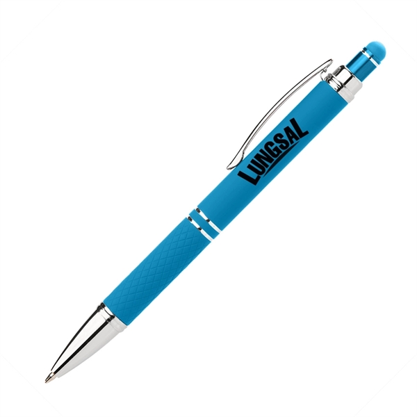 Click action stylus pen with a soft-touch rubberized finish.... from ASI 68190 Lungsal / Lungsal