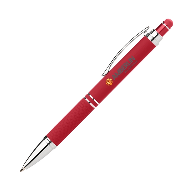 Click action stylus pen with a soft-touch rubberized finish.... from ASI 68190 Lungsal / Lungsal