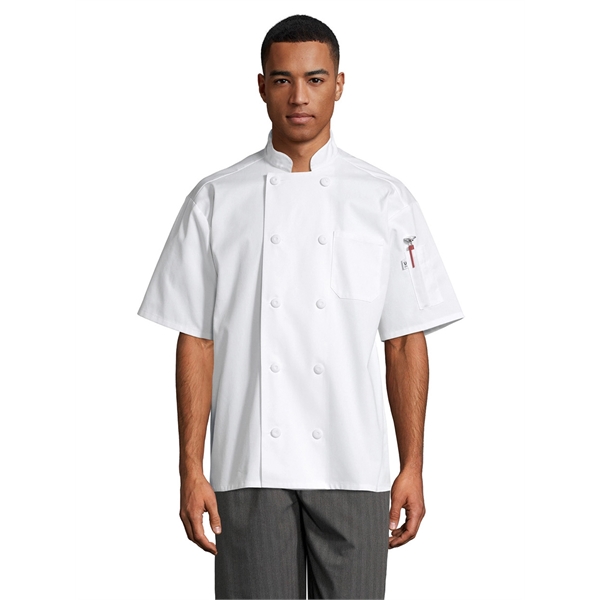 Uncommon Threads Unisex Tingo Chef Coat - White... from ASI 86018 Scrub Authority / Uniform Stores