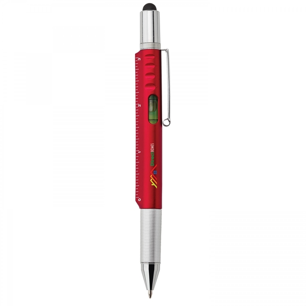 Functionality compliments style in this versatile 5-in-1 plastic twist-action ballpoint with... from ASI 88660 Spector & Co.