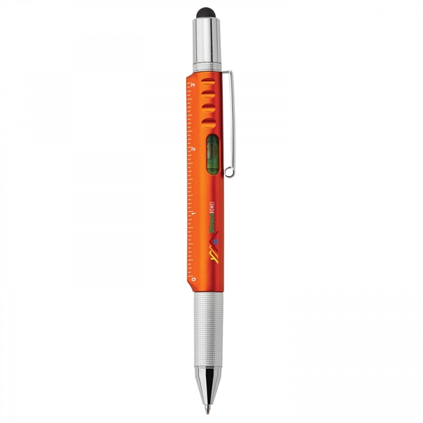 Functionality compliments style in this versatile 5-in-1 plastic twist-action ballpoint with... from ASI 88660 Spector & Co.