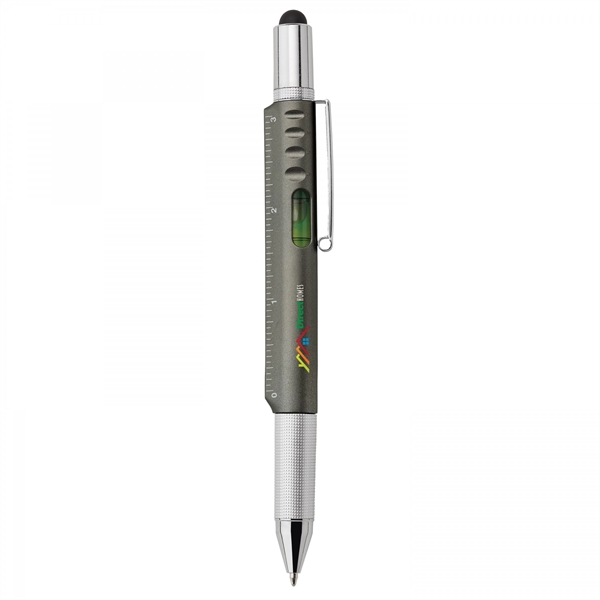 Functionality compliments style in this versatile 5-in-1 plastic twist-action ballpoint with... from ASI 88660 Spector & Co.