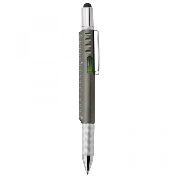 Functionality compliments style in this versatile 5-in-1 plastic twist-action ballpoint with... from ASI 88660 Spector & Co.