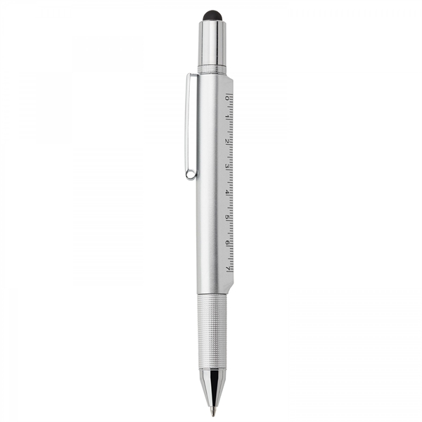 Functionality compliments style in this versatile 5-in-1 plastic twist-action ballpoint with... from ASI 88660 Spector & Co.