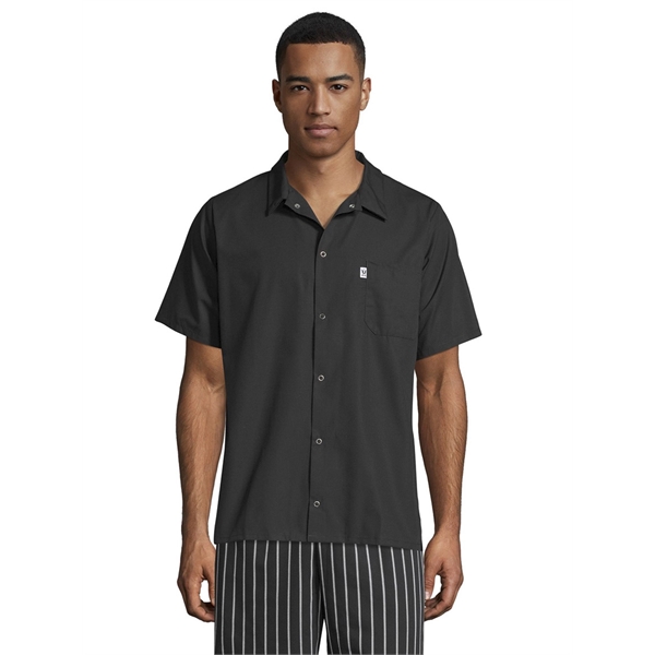 Uncommon Threads Unisex Snap Utility Shirt - Black... from ASI 86018 Scrub Authority / Uniform Stores