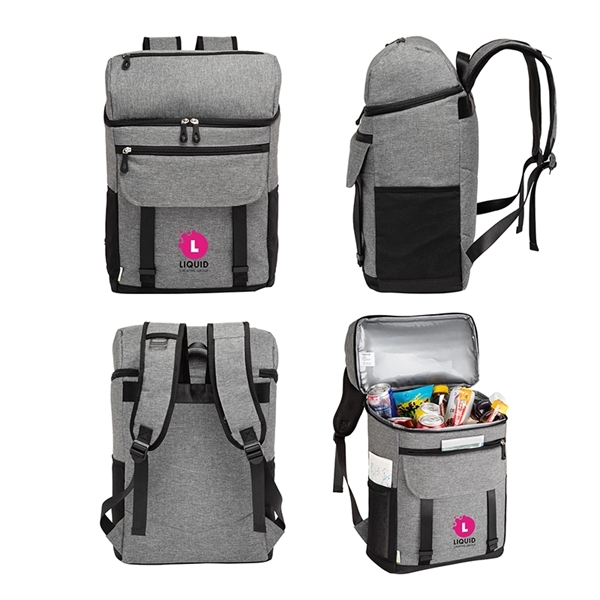 Logan RPET 18-Can Backpack Cooler... from ASI 67866 Logomark/Valumark