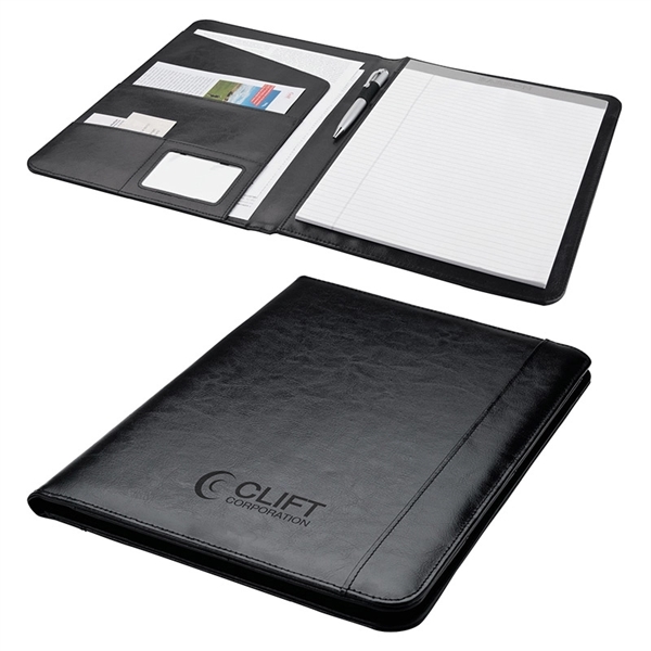 0.75" x 13" x 9.62" 30-page replaceable writing pad in leatherette... from ASI 67866 Logomark/Valumark