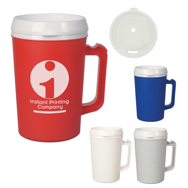 34 oz. insulated mug with sip through lid.... from ASI 61125 Hit Promotional Products / Hit®