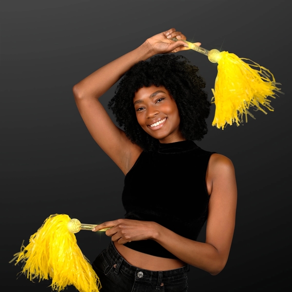 Pom Poms Light Up Team Spirit Wands; Imprint and Blank Pricing... from ASI 34194 ALightPromos