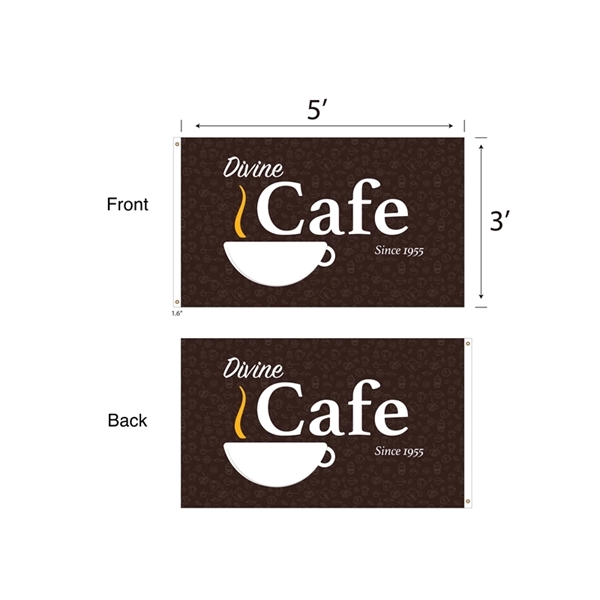 DisplaySplash 3'x5' Flag - Double Sided... from ASI 67866 Logomark/Valumark