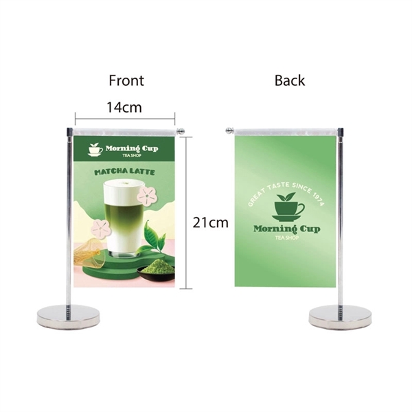 DisplaySplash Tabletop Vertical Flag - Double Sided... from ASI 67866 Logomark/Valumark