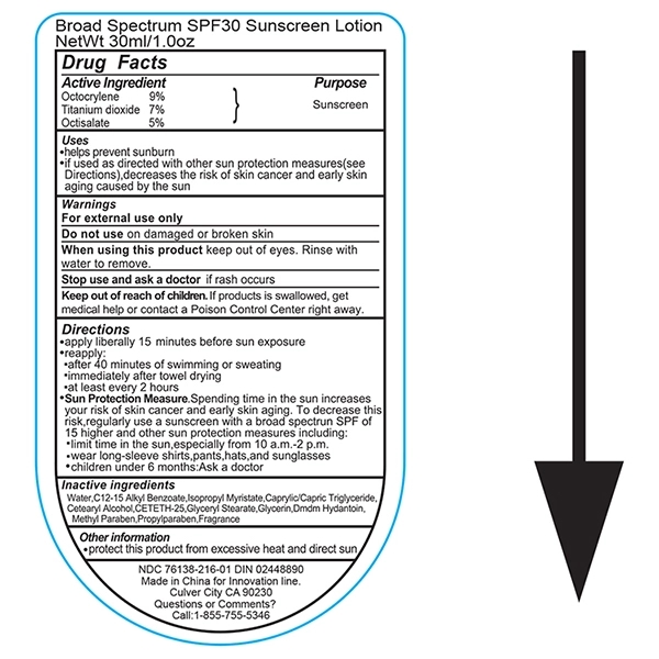 White flip top bottle with 1.0 oz. SPF 30 sunscreen with... from ASI 62660 Innovation Line