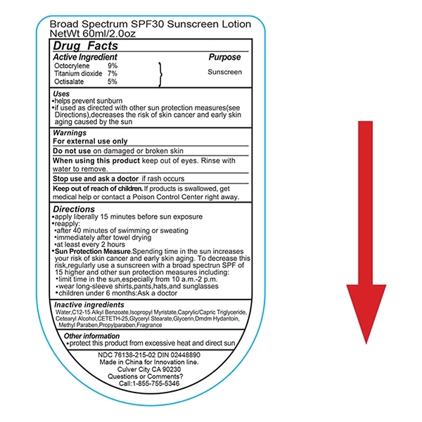 White flip top bottle with 2.0 oz. SPF 30 sunscreen with... from ASI 62660 Innovation Line