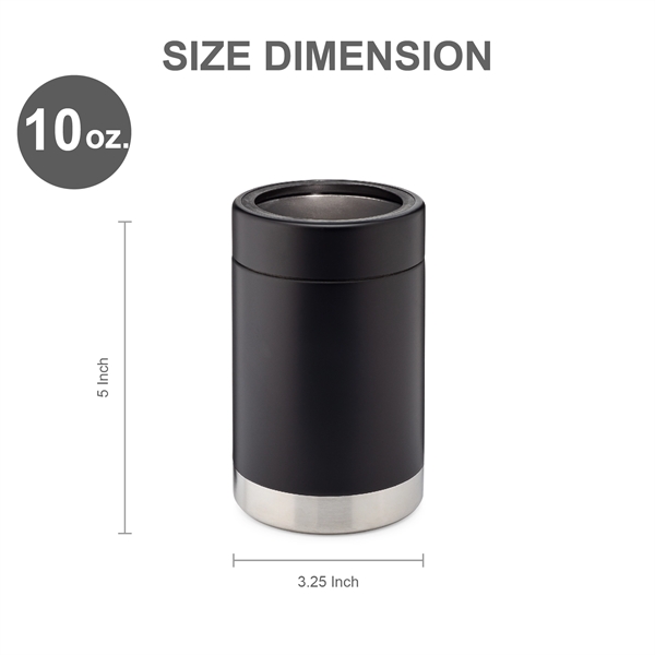 10 OZ. VACUUM INSULATED STAINLESS STEEL CAN COOLER... from ASI 39820 Opusline (Benmex) / Opus Line