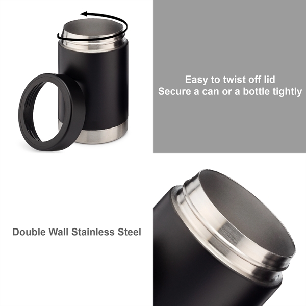 10 OZ. VACUUM INSULATED STAINLESS STEEL CAN COOLER... from ASI 39820 Opusline (Benmex) / Opus Line