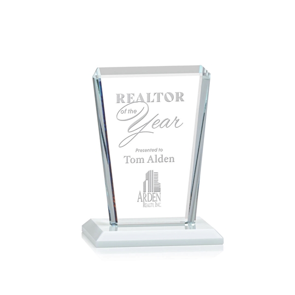 Our extraordinary beveled Starfire angular award is combined with white optical... from ASI 84592 St Regis Group / St Regis