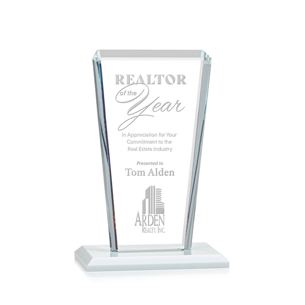 Our extraordinary beveled Starfire angular award is combined with white optical... from ASI 84592 St Regis Group / St Regis