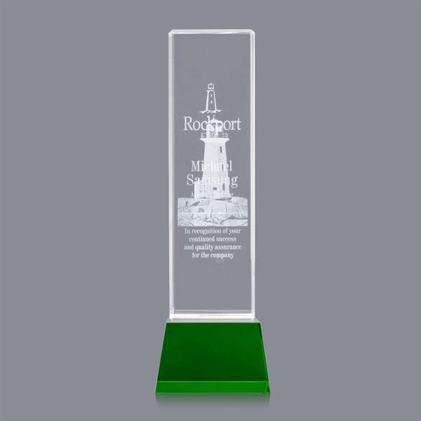 Brilliant thick Optical Crystal Tower with beveled edges is ideal for... from ASI 84592 St Regis Group / St Regis